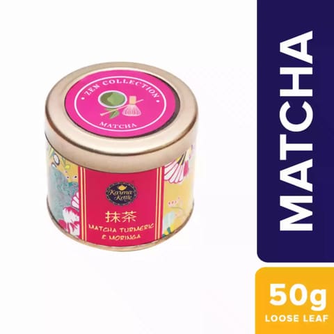 Karma Kettle Matcha Green Tea with Turmeric and Moringa 50 gm