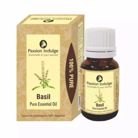 Passion Indulge Basil Pure Essential Oil for Improve Skin Tone 10ml