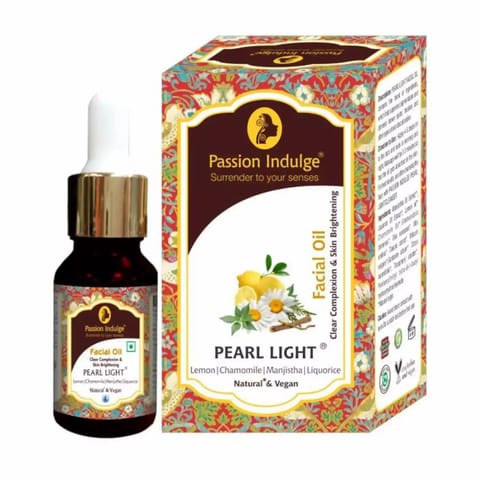 Passion Indulge Natural Pearl Light Facial Oil for Spot Reduction and Skin lightening 10ml