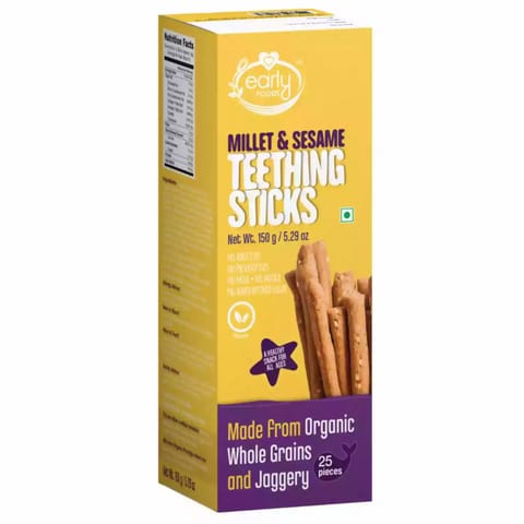 Early Foods Millets and Sesame Jaggery Teething Stick 150 gms