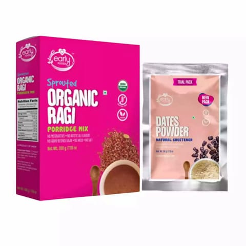 Early Foods and Sprouted Ragi Porridge Trial Pack of Dry Dates Powder Combo