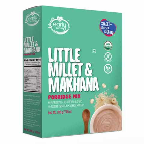 Early Foods and Combo of 3 Organic Millet Porridges Breakfast Cereal Combo for Kids