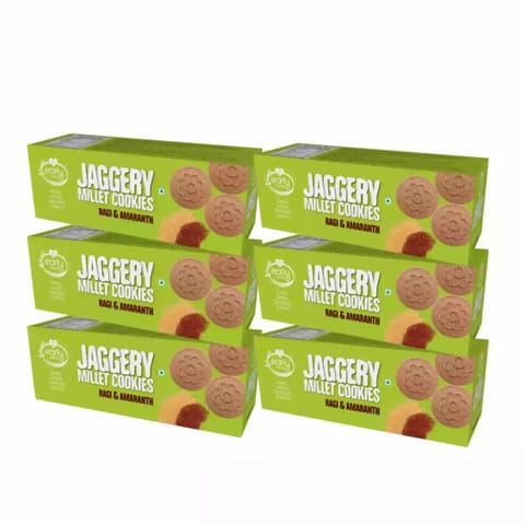 Early Foods and Pack of 6  Ragi Amaranth Jaggery Cookies