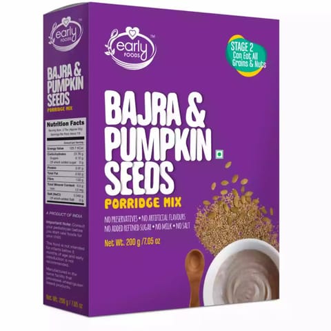 Early Foods and Bajra and Pumpkin Seeds Porridge Mix 200g
