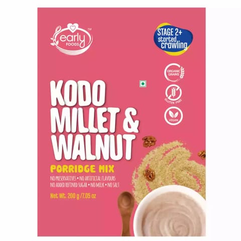 Early Foods and Kodo Millet Walnut Porridge Mix 200g