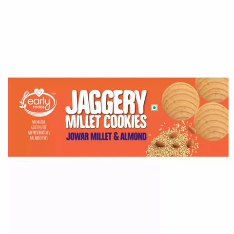 Early Foods Jowar Almond Jaggery Cookies 150g