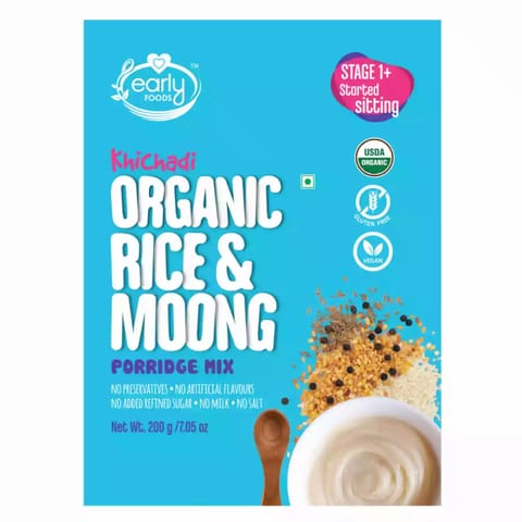 Early Foods Organic Rice and Moong Khichdi Mix 200g