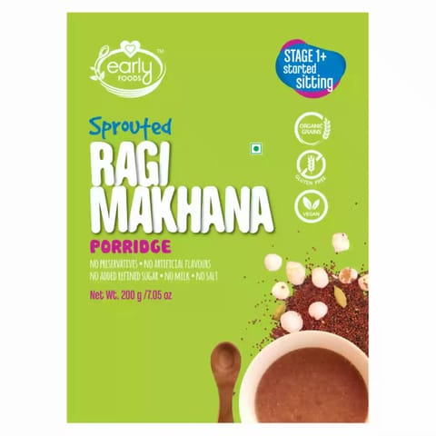 Early Foods Sprouted Ragi and Makhana Porridge Mix (200g)