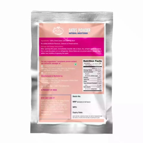 Early Foods Trial Pack Dry Dates Powder  Natural Sweetener 50g