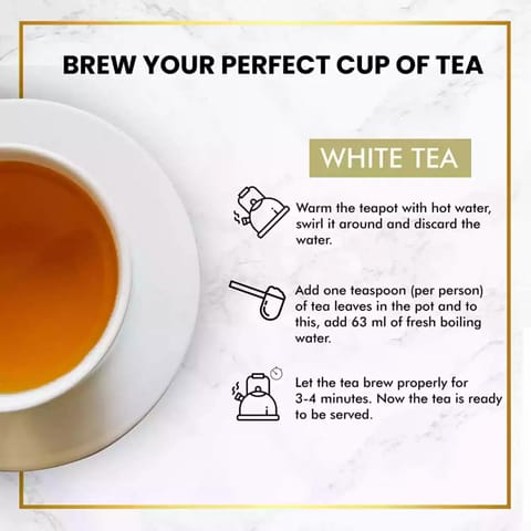 MOKSA? Tea BOTANICALS Luxury  Pure Assam White TeaLoose Tea35GMS