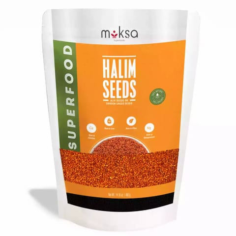 Moksa Organic Halim Seeds Garden Cress Seeds Aliv Seeds 400 Gm