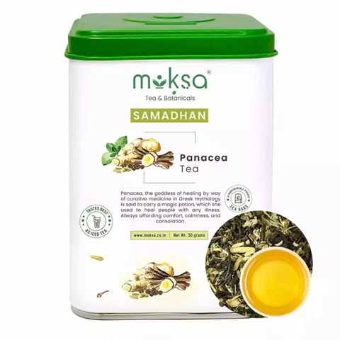 MOKSA Tea Immunity Boosting Panacea Green Tea Kadha Tea Antioxidants 15 Biodegradable Tea bag 30g