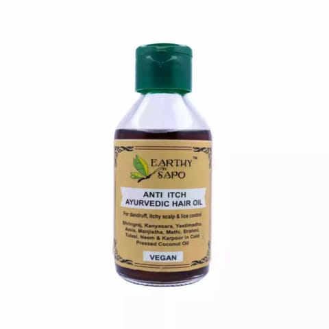 Earthy Sapo Anti Itch Ayurvedic Hair Oil 100 ml