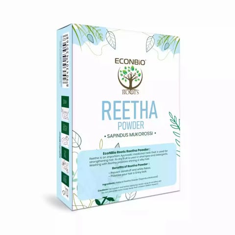 ECONBIO ROOTS Natural Reetha Powder For Hair Treatment 100g Pack of 2