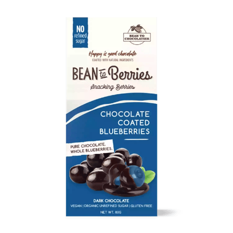 Bean To Berries Chocolate Coated Blueberries 80 gms