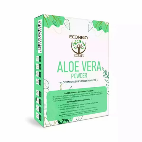 ECONBIO ROOTS Natural Aloe Vera Powder For Hair and Skin Treatment 100g Pack of 2