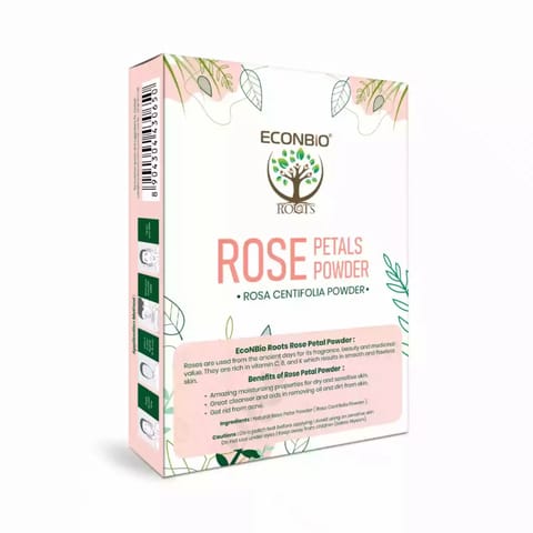 ECONBIO ROOTS Natural Rose Petals Powder For Skin Treatment 50g Pack of 2