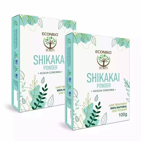 ECONBIO ROOTS Natural Shikakai Powder For Hair Treatment 100g Pack of 2