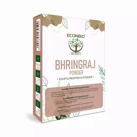 ECONBIO ROOTS Natural Bhringraj Powder For Hair Treatment 100g Pack of 2