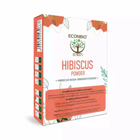 ECONBIO ROOTS Natural Hibiscus Powder Hair and Skin Care 50g Pack of 2