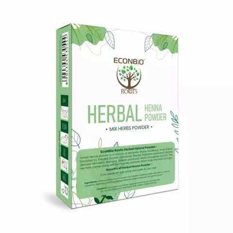 ECONBIO ROOTS Natural Herbal Henna Powder For Hair Treatment 100g Pack of 2