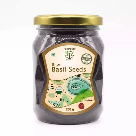 ECONBIO ROOTS Raw Basil Seeds 200g
