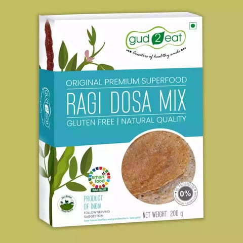gud2eat Organic Ragi Dosa Mix 200g*5