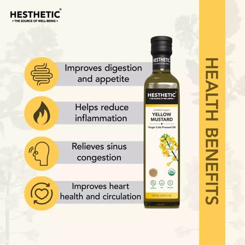 Hesthetic Cold Press Yellow Mustard Seed Oil 750ml