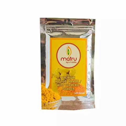 Matru Ayurveda Pure Original Premium Kasturi Manjal Wild Turmeric For Skin and Face Beauty 100 gm