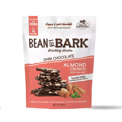Bean To Bark Sugarfree  Almond Crunch with Sea Salt 100 gms