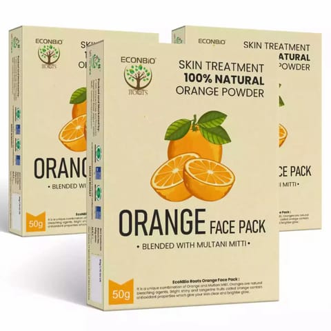 ECONBIO ROOTS Natural Orange Face 50g Pack of 3