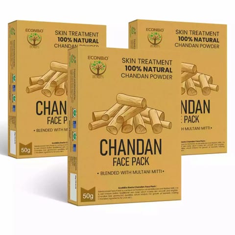 ECONBIO ROOTS Chandan Face Pack 50g Pack of 3