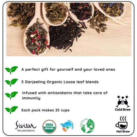 Radhikas Fine Teas and Whatnots The Holiday Series - Wishing happiness in every brew, Makes 125 Cups