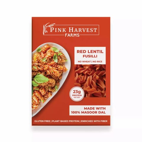 Pink Harvest Red Lentil Fusilli 200 gms