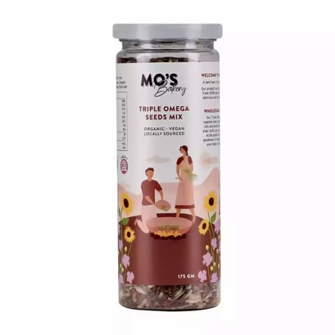 Mos Bakery Triple Omega Seeds Mix Tall Jar 175g