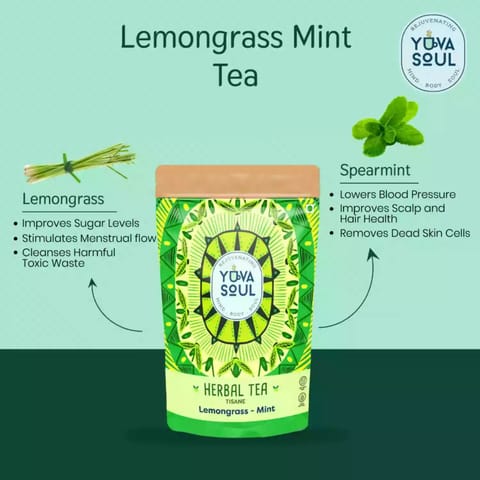 Yuva Soul Lemongrass Mint Tea 75 gms
