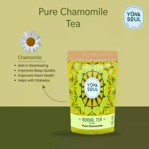 Yuva Soul Pure Chamomile Tea (75 gms, Makes 50 cups)
