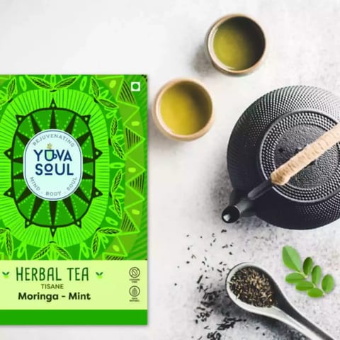 Yuva Soul Moringa Mint Tea 75 gms 50 cups