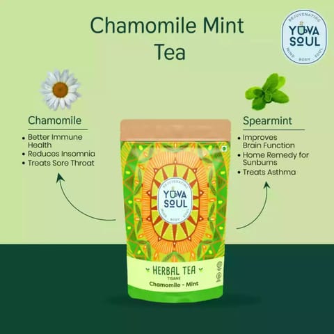 Yuva Soul Chamomile Mint Tea 75 gms 50 cups
