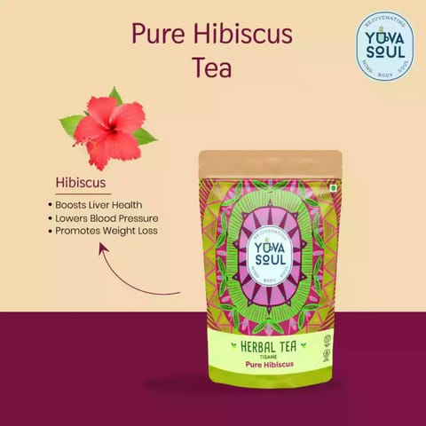 Yuva Soul Pure Hibiscus Tea 75 gms 50 cups