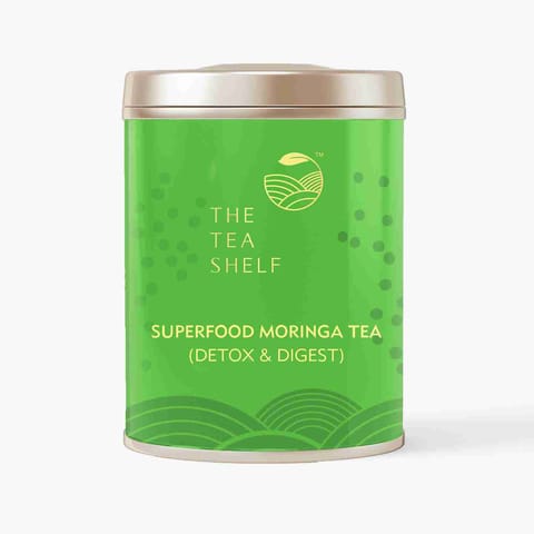 The Tea Shelf Superfood Moringa Green Tea 50 gms