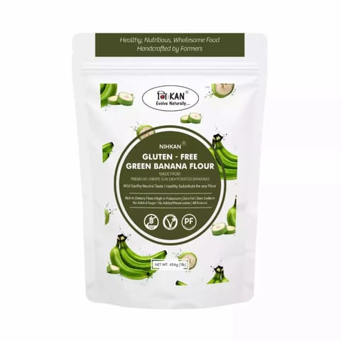 NIHKAN Gluten Free Green Banana Flour I High Fibre Versatile flour 454g