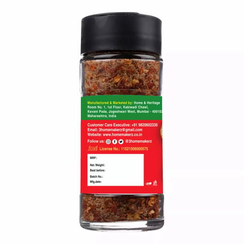 Homemakerz Red Chili Salt Pack of 2 Healthy Mineral Rich Sea Salt for Daily Cooking 100 gms