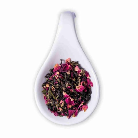 The Tea Shelf Rose Tulsi Green Tea 50 gms