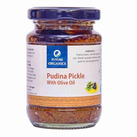 Future Organics Pudina Pickle with Olive Oil 160 gms