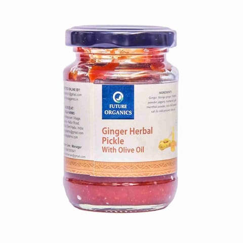 Future Organics Ginger Herbal with Olive Oil Pickle 160 gms