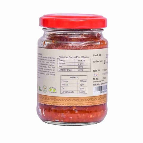 Future Organics Red Chili Pickle 160 gms Each Pack of 2