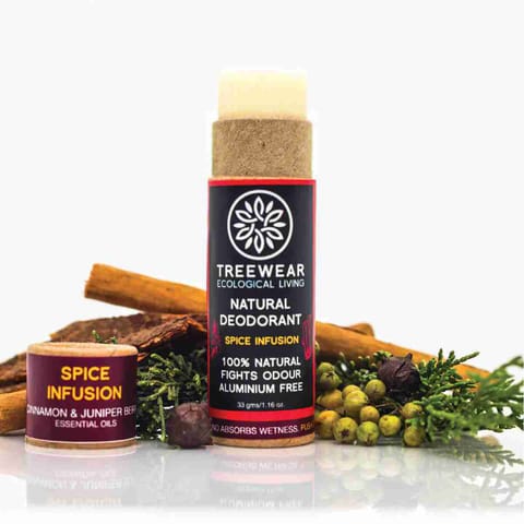 TreeWear Spice Infusion Natural Deodorant