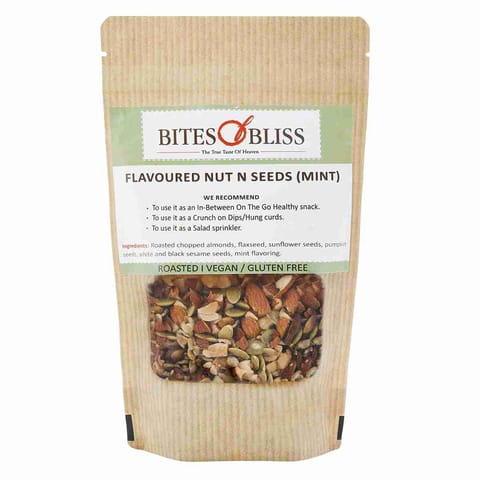Bites of Bliss Flavoured Nuts N seeds MINT 150gm, Pack of 2