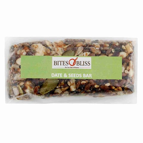 Bites of Bliss DATE N SEEDS BAR 184 gms, pack of 2